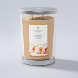 19oz Glass Jar Caramel Latte Candle - Home Scents