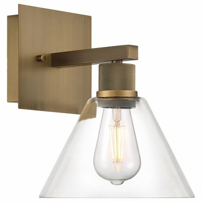 Access Lighting Port Nine 1 - Light Wall Light in  Antique Brushed Brass