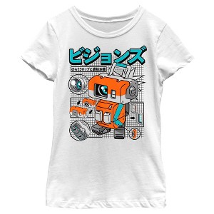 Girl's Star Wars: Visions Lop and Ocho Robot T-Shirt - 1 of 4