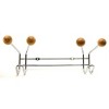 Evideco French Home Goods Wall Mounted Coat Rack 6 Hooks Chrome for Towel Hat Entryway - 2 of 4