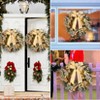 Christmas Wreath, Artificial Christmas  Wreaths, Xmas Wreath with Pine Cone and Berries, Xmas Decorations for Windows, Wall, Mantel,  Front Door - 3 of 4