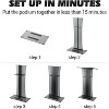 "47" Clear Acrylic Lectern Podium, Transparent Presentation Stand with Storage Shelf, for Wedding Ceremonies, Church, School & Business Events - 2 of 4