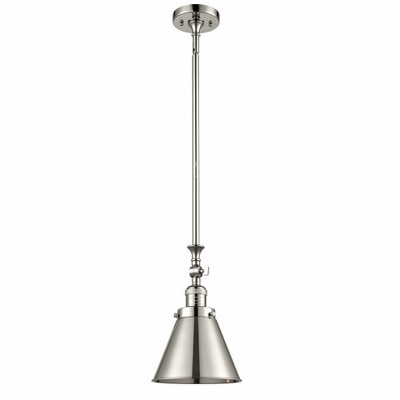 Appalachian - 1 Light Stem Hung Tiltable Mini Pendant In Traditional Style-13 Inches Tall and 8 Inches Wide