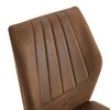 Kumasinova 37" Mid Century Dining Chairs Set of 4/6,Breathable PU Leather Kitchen Chairs with Shell Design,Ergonomic Kitchen Chairs with Backrest - 3 of 4