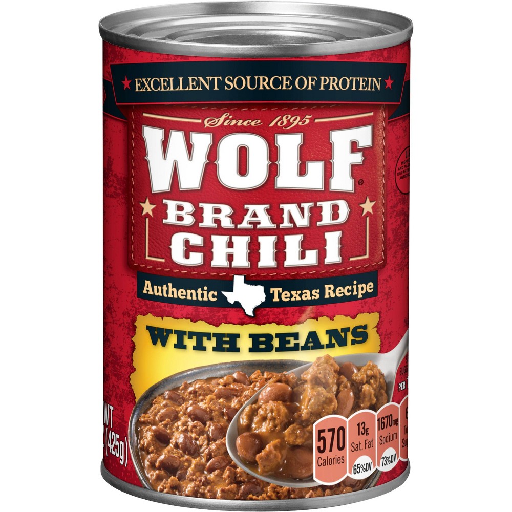 UPC 014900022703 product image for Wolf Brand Chili with Beans - 15oz | upcitemdb.com