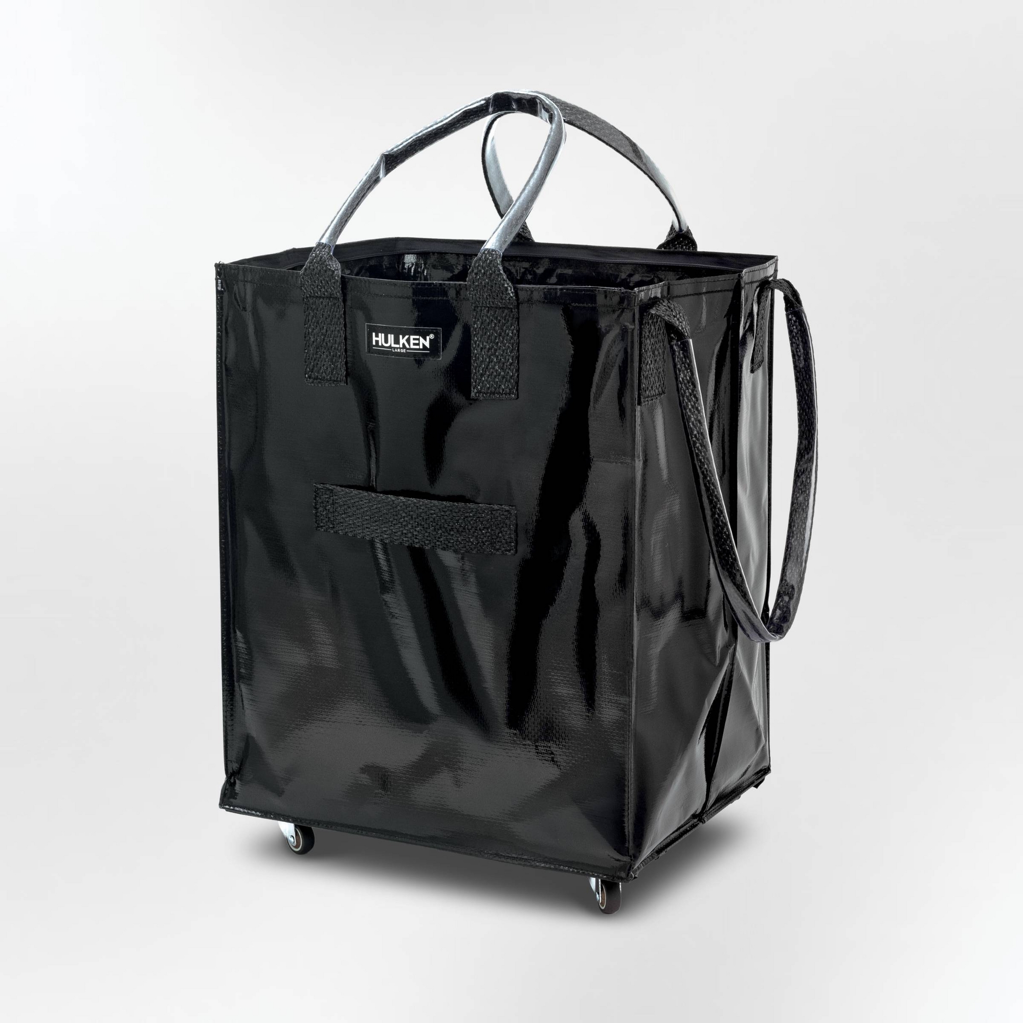 HULKEN Original Rolling Tote Bag Large Black