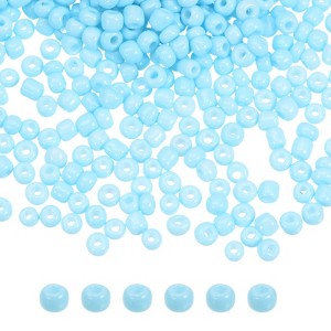 Unique Bargains Loose Craft DIY Earring Necklace Making Glass Round Beads 6000 Pcs - 1 of 4