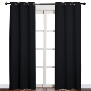 NICETOWN Grommet Top Blackout Curtains, Thermal Insulated Noise Reducing Window Drapes (Set of 2) - 1 of 4