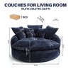 Aukfa 55" Oversized Round Chaise Lounge Chair, Modern Circle/Cloud Sofa Bed, Bean Bag Chair For Living Room - 4 of 4