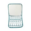 CAVINAS Outdoor Counter Stools with Cushions,Woven Wire Metal Bar Stools,Modern Accent Chairs with Footrest,Water Resistant Cushion - 3 of 4