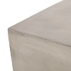 Sapphtopaz Outdoor End Table Modern Outdoor Side Table, LightWeight Concrete Patio Table Small Table for Backyard, Balcony, Porch - 2 of 4