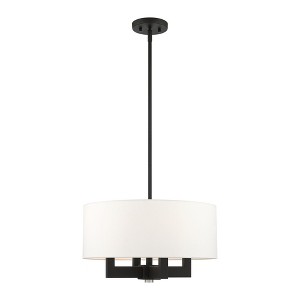 Livex Lighting Cresthaven 4 - Light Chandelier in  Black - 1 of 4