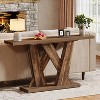 Hommoo 55-Inch Farmhouse Console Table Rustic Brown - 4 of 4