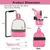 Generic Mini Backpack Keychain Small Coin Purse Cute Zipper Wallet With 3 RFID Card Slots - 3 of 4