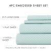 Luxe Embossed 4 Piece Sheet Set - Ultra Soft, Easy Care - Becky Cameron - 4 of 4