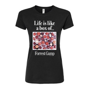 Women's - Forrest Gump - Life Is Like A Box Of Chocolates Fitted Graphic T-Shirt - 1 of 3