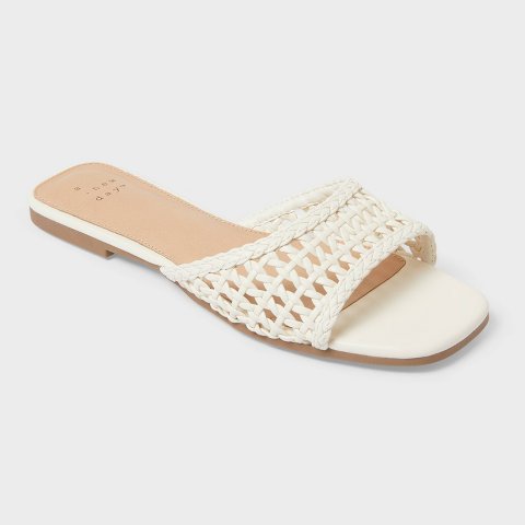 Женские сандалии A New Day Women's Belle Woven Slip-On Sandals - A New Day™ Cream 8