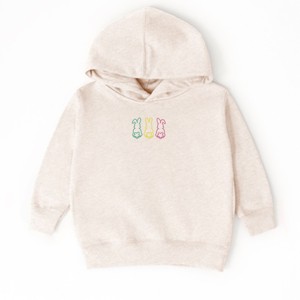 The Juniper Shop Embroidered Easter Bunny Outline Toddler Hoodie - 1 of 4