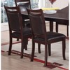 NicBex Set of 2 Dining Chair Modern Faux Leather Side Chair with High Back & Cushion Seats for Kitchen,Dining Room,Dark Brown - 4 of 4