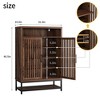 6-Tier Shoe Storage Cabinet with Adjustable Shelves, Freestanding Shoe Organizer - 2 of 4