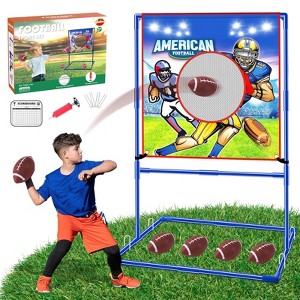 VATOS Football Toss Target Games with 4 Inflatable Footballs Family Party Game for Adults and Kids - 1 of 4