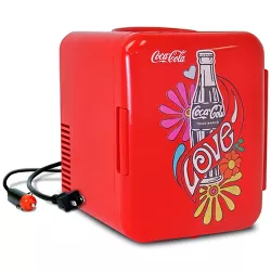Coca-Cola Love 1971 6 Can Cooler/Warmer Mini Fridge