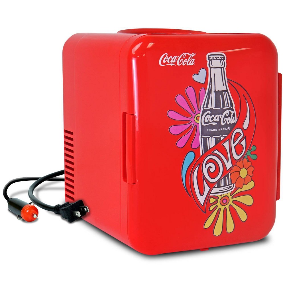 Coca-Cola Love 1971 Series 4L Cooler/Warmer 12V DC 110V AC Mini Fridge