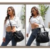 Soperwillton Fashion Handbag for Women Shoulder Bag Top Handle Satchel Hobo Tote Bag Purse Set 4pcs - 2 of 4