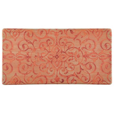20" x 39" Rustic Medallion Anti-Fatigue Stain & Oil Resistant Kitchen Floor Mat
