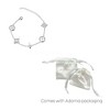 Adornia Tarnish Resistant Silver Plated Mixed Flower Pearlescent Bracelet - 4 of 4