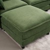 131.89" Chenille U-Shaped Modular Sectional Sofa, 6-Piece Set - 4 of 4