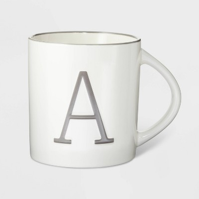 16oz Stoneware Monogram Mug - Spritz™ : Target