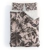 Deny Designs 3pc Full/Queen Marta Barragan Camarasa Obsession Tropical Palm Trees Duvet Cover and Pillow Sham Set Black: Woven Polyester - 2 of 4