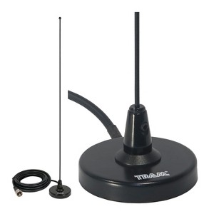 Tram® 150 MHz to 155 MHz VHF Pre-Tuned Magnet Antenna, 19-1/4-In. Tall with 12-Ft. RG58 Cable and PL-259 Connector in Black - 1 of 4