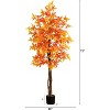 HomeStock  6 ft. Artificial Tree in Pot for Indoor/Outdoor - 2 of 4