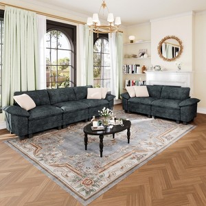 Captiva Designs 2-Piece Cloud Modular Sectional Sofa Set, 5-Seater Couch for Living Room - 1 of 4