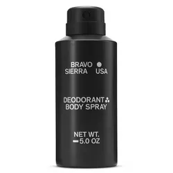 BRAVO SIERRA Odor Control Deodorant Body Spray - White Vetiver & Cedarwood - 5oz