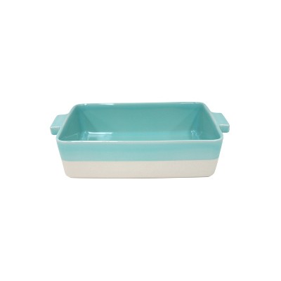 Casafina Forma Bakeware Green Stoneware 12.25 x 8.5 Inch Rectangular Baker