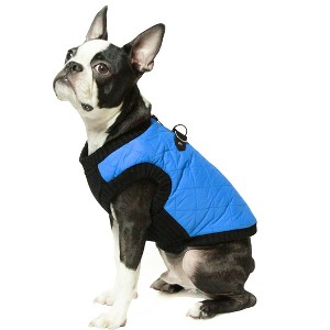 Gooby Fashion Vest Dog Jacket Blue, Large - 1 of 1