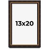 PosterPalooza | Modern Shadow Box 1" Depth Brown Picture Frame - UV Acrylic, Backing, Hanging Hardware - 2 of 4