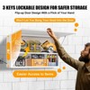 ZACHVO 20 Inch High White Lockable Metal Garage Wall Cabinet with Adjustable Shelf and Flip-Up Door for Workshop, Basement, and Home - 3 of 4