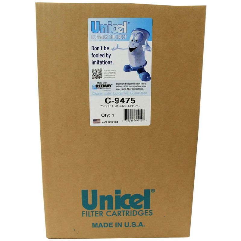 2) Unicel C-9475 Pool Spa CFR 75 Sq Ft Filter Cartridges Element PJ75-4, 4 of 7