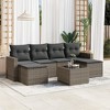 vidaXL Garden Sofa Set Gray PE rattan Large Modular Garden Sofa Set - 2 of 4
