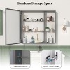 PAGED 24" x 30" Bathroom Mirror Cabinet with Adjustable Storage Shelves, Vanity Mirror with Aluminum Alloy Mirror Frame for over Sink - 2 of 4