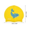 Unique Bargains Kid's Silicone Cartoon Dolphin Swim Cap 1 Pc - 4 of 4