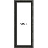 PosterPalooza | Panoramic Antique Black Picture Frame - UV Acrylic, Foam Board Backing, Hanging Hardware - 2 of 4