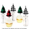 Big Dot of Happiness Holiday Plaid Trees - Paper Straw Decor - Buffalo Plaid Christmas Party Striped Decorative Straws - Set of 24 - image 4 of 4