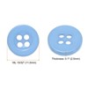 Unique Bargains Resin Craft DIY Round Flat 4-Hole Replacement Sewing Buttons 10 Pcs - 2 of 4