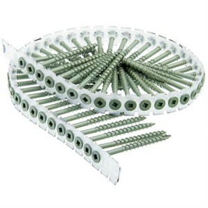 SENCO 08D300W 8-Gauge 3 in. #2 Square Exterior WX3 Collated Screw (800-Pack) - 1 of 3