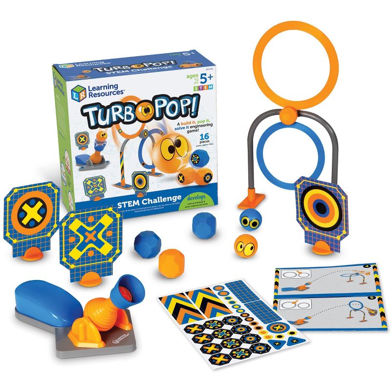 Learning Resources TurboPop! STEM Challenge -16Pieces, Ages 5+ STEM Toys for Kids, 1 of 6